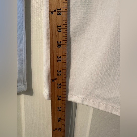 J. McLAUGHLIN Loris White Wide Leg Button Fly Cropped Stretch Jeans Size 8 CLEAN - Picture 5 of 9